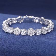 Cargar imagen en el visor de la galería, Pulsera Tennis Plata Ley 925-Moissanitas