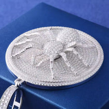 Cargar imagen en el visor de la galería, Dije Araña Plata Ley 925-Moissanitas