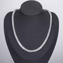 Cargar imagen en el visor de la galería, Cadena Tennis Chain Plata Ley 925-Moissanitas 6mm
