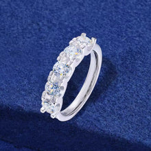 Cargar imagen en el visor de la galería, Anillo Tennis Plata Ley 925-Moissanitas