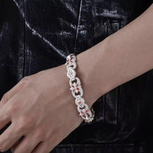 Cargar imagen en el visor de la galería, Pulsera Ojo Estrella Plata Ley 925-Moissanitas