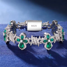 Cargar imagen en el visor de la galería, Pulsera Cubana Cruz Plata Ley 925-Moissanitas