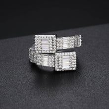 Cargar imagen en el visor de la galería, Anillo Moissanitas-Plata Ley 925