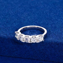 Cargar imagen en el visor de la galería, Anillo Tennis Plata Ley 925-Moissanitas