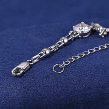 Cargar imagen en el visor de la galería, Pulsera Sencilla Plata Ley 925-Moissanitas