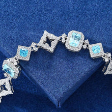 Cargar imagen en el visor de la galería, Pulsera Cubana Moissanitas-Plata Ley 925
