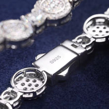 Cargar imagen en el visor de la galería, Pulsera Tennis Plata Ley 925-Moissanitas