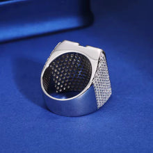 Cargar imagen en el visor de la galería, Anillo Inicial Personalizada Plata Ley 925-Moissanitas