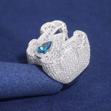 Cargar imagen en el visor de la galería, Anillos "W" Moissanitas-Plata Ley 925