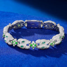 Cargar imagen en el visor de la galería, Pulsera Cubana Cruces Plata Ley 925-Moissanitas