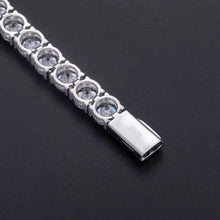 Cargar imagen en el visor de la galería, Pulsera Tennis 10mm Plata Ley 925-Moissanitas