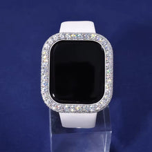 Cargar imagen en el visor de la galería, Caja Para Reloj (Compatible con: Apple Whatch 42mm) Plata Ley 925-Moissanitas