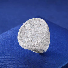 Cargar imagen en el visor de la galería, Anillo Cruz Plata Ley 925-Moissanitas