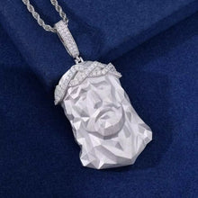 Cargar imagen en el visor de la galería, Dije Rostro De Cristo Plata Ley 925-Moissanitas