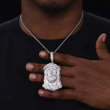 Cargar imagen en el visor de la galería, Dije Rostro De Cristo Plata Ley 925-Moissanitas
