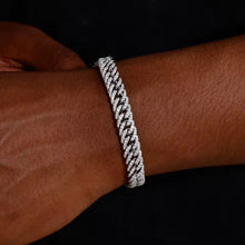 Cargar imagen en el visor de la galería, Pulsera Cubana Plata Ley 925-Moissanitas
