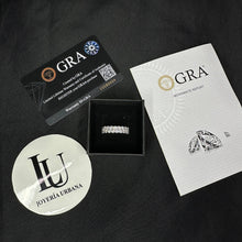 Cargar imagen en el visor de la galería, Anillo Tennis Moissanitas-Plata Ley 925