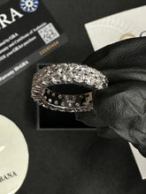 Cargar imagen en el visor de la galería, Anillo Tennis Moissanitas-Plata Ley 925