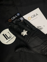 Cargar imagen en el visor de la galería, Anillo Estrella Moissanitas-Plata Ley 925