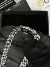 Cargar imagen en el visor de la galería, Pulsera Cubana Redonda 6mm Moissanitas-Plata Ley 925