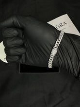Cargar imagen en el visor de la galería, Pulsera Cubana Redonda 6mm Moissanitas-Plata Ley 925