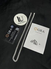 Cargar imagen en el visor de la galería, Cadena Cubana 6mm Moissanitas-Plata Ley 925