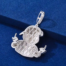 Cargar imagen en el visor de la galería, Dije Panda Plata Ley 925-Moissanitas