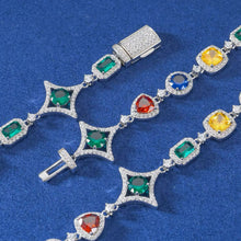 Cargar imagen en el visor de la galería, Collar Colores Moissanitas-Plata Ley 925