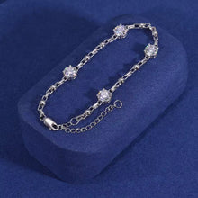 Cargar imagen en el visor de la galería, Pulsera Sencilla Plata Ley 925-Moissanitas