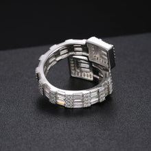 Cargar imagen en el visor de la galería, Anillo Moissanitas-Plata Ley 925