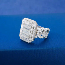 Cargar imagen en el visor de la galería, Anillo Moissanitas-Plata Ley 925