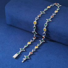 Cargar imagen en el visor de la galería, Collar Colores Moissanitas-Plata Ley 925