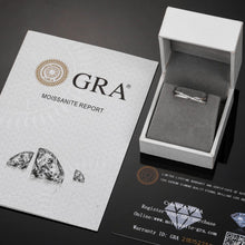 Cargar imagen en el visor de la galería, Anillo Moissanitas-Plata ley 925 DAMA