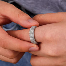 Cargar imagen en el visor de la galería, Anillo Argolla Plata Ley 925-Moissanitas