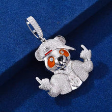 Cargar imagen en el visor de la galería, Dije Panda Plata Ley 925-Moissanitas