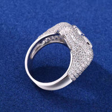 Cargar imagen en el visor de la galería, Anillo Cruz Plata Ley 925-Moissanitas