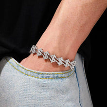 Cargar imagen en el visor de la galería, Pulsera Signo Dinero Moissanitas-Plata Ley 925