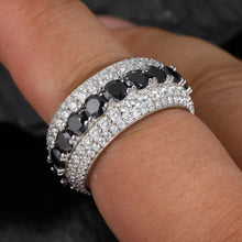 Cargar imagen en el visor de la galería, Anillo Anuel Moissanitas-Plata Ley 925