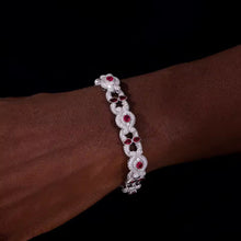 Cargar imagen en el visor de la galería, Pulsera Cubana Ojo de Horus Plata Ley 925-Moissanitas