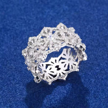 Cargar imagen en el visor de la galería, Anillo Cruz Plata Ley 925-Moissanitas