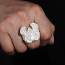 Cargar imagen en el visor de la galería, Anillos "W" Moissanitas-Plata Ley 925