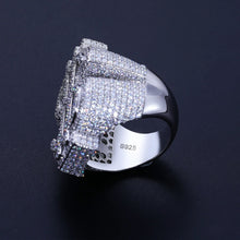 Cargar imagen en el visor de la galería, Anillo Simbolo Dinero Moissanitas-Plata Ley 925
