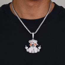 Cargar imagen en el visor de la galería, Dije Panda Plata Ley 925-Moissanitas