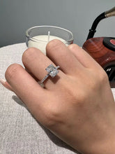 Cargar imagen en el visor de la galería, Anillos Solitarios Dama Moissanitas-Plata Ley 925