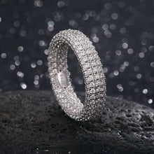 Cargar imagen en el visor de la galería, Anillo Argolla Plata Ley 925-Moissanitas