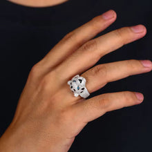 Cargar imagen en el visor de la galería, Dije Leopardo Plata Ley 925-Moissanitas
