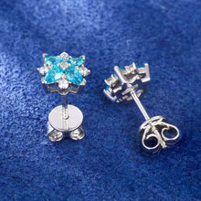 Cargar imagen en el visor de la galería, Aretes Estrella Plata Ley 925-Moissanitas
