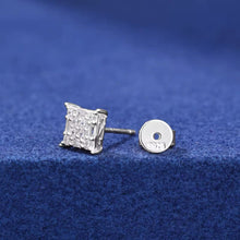 Cargar imagen en el visor de la galería, Aretes Moissanitas-Plata Ley 925
