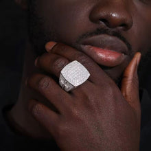 Cargar imagen en el visor de la galería, Anillo Cruz Plata Ley 925-Moissanitas
