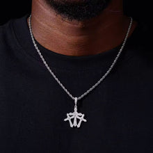 Cargar imagen en el visor de la galería, Dije 3 Cruces Plata Ley 925-Moissanitas
